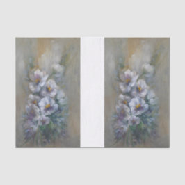 Weiße Gänseblümchen DBL Seidenpapier