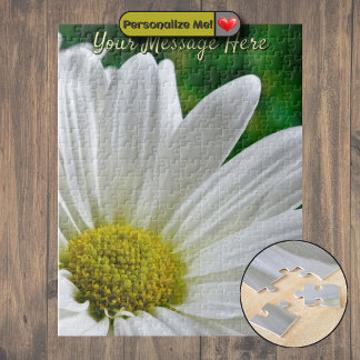 Weisse Gänseblümchen Puzzle