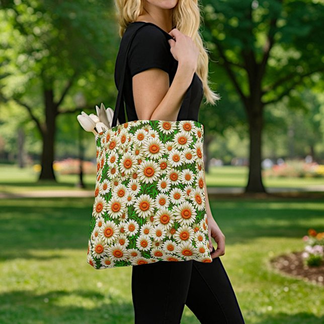 Weiße Gänseblümchen-Tasche (Von Creator hochgeladen)