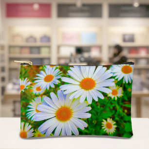Weiße Gänseblümchen-Tasche Zubehörtasche