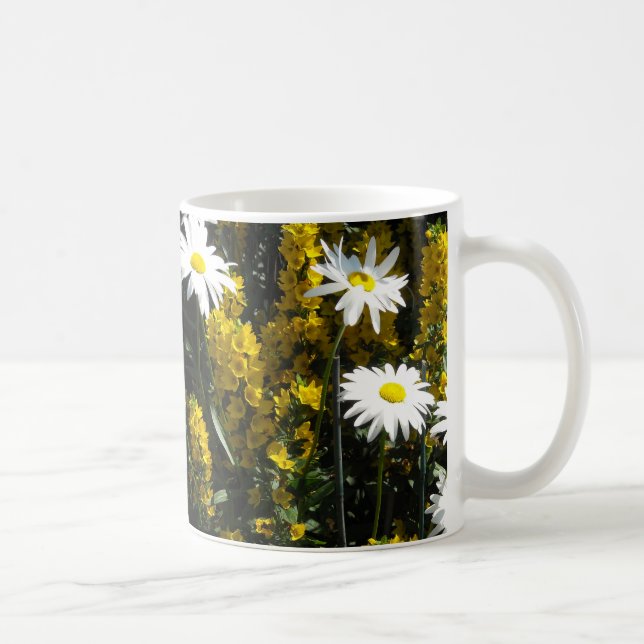 Weiße Gänseblümchen Tasse (Rechts)