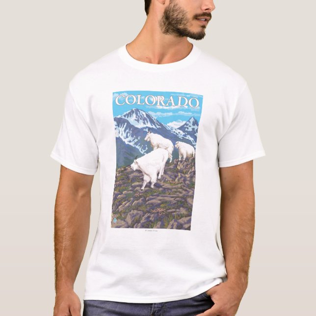 Weiße Gebirgsziege FamilyColorado T-Shirt (Vorderseite)