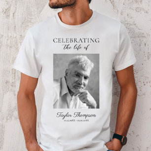 Weiße Gedenk-Tribut-Foto-T-Shirt T-Shirt