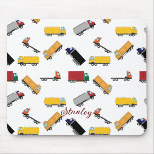 Weiße Gelbe Jungen Rostiger Name Personalisierter Mousepad