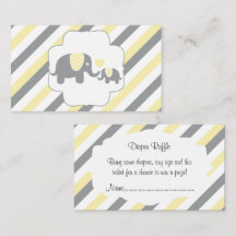 Weiße, gelbe und graue Streifen Elefanten Windelwi