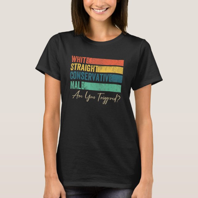 Weiße, gerade konservative Männchen werden ausgelö T-Shirt (Vorderseite)