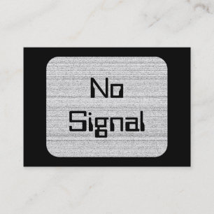 Weiße Geräusche. Schwarzweiss-Snowy-Korn Visitenkarte