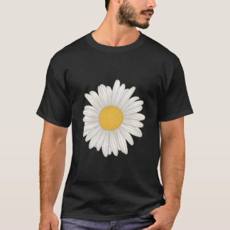 Weiße Gerbera-Gänseblümchen-Blume T-Shirt