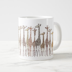 Weiße Giraffen Jumbo-Tasse