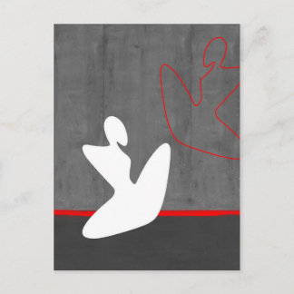 Weiße Girl Postkarte