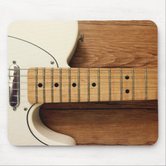 Weiße Gitarre Mousepad