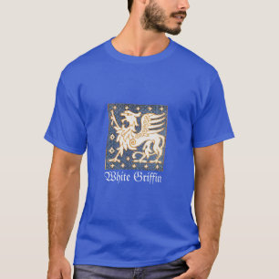 WEISSE GOLD FANTASY GRIFFIN IN BLAU T-Shirt