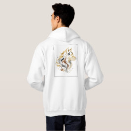 Weiße & Goldene Design-Kollektion Hoodie