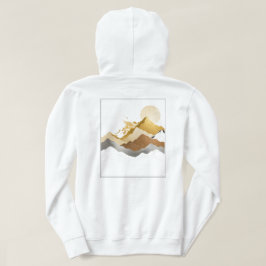 Weiße & Goldene Design-Kollektion Hoodie