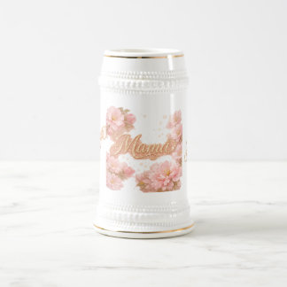 Weiße Goldflecken-Mama-Kaffeetasse Bierglas