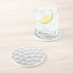 Weiße Golfball-Dimples-Design Getränkeuntersetzer