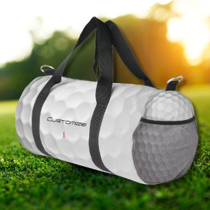 Weiße Golfball-Textur mit Grübchen, benutzerdefini Duffle Bag