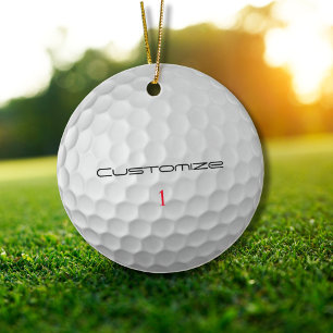 Weiße Golfball-Textur mit Grübchen, benutzerdefini Keramik Ornament