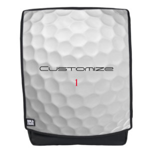 Weiße Golfball-Textur mit Grübchen, benutzerdefini Rucksack