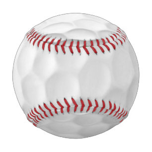 Weiße golfballstruktur mit dimpeln baseball