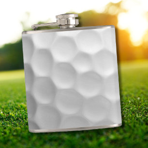 Weiße golfballstruktur mit dimpeln flachmann