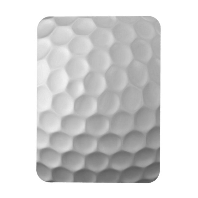 Weiße golfballstruktur mit dimpeln magnet (Vertikal)