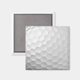 Weiße golfballstruktur mit dimpeln magnet