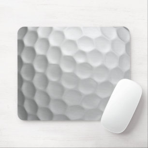 Weiße golfballstruktur mit dimpeln mousepad