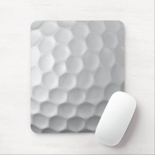Weiße golfballstruktur mit dimpeln mousepad