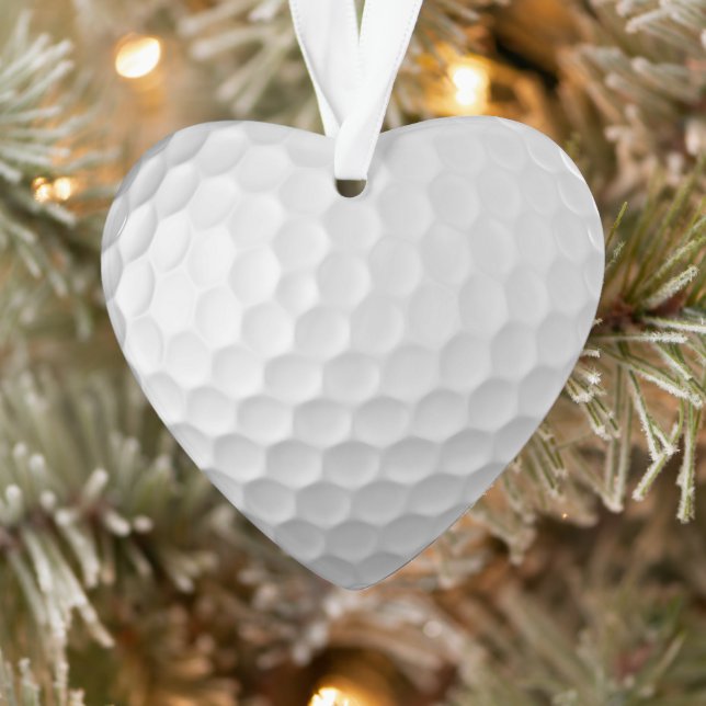 Weiße golfballstruktur mit dimpeln ornament (Baum)