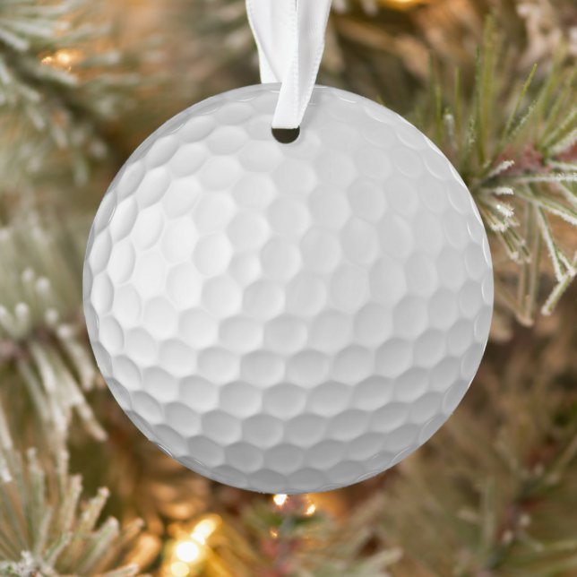 Weiße golfballstruktur mit dimpeln ornament (Baum)
