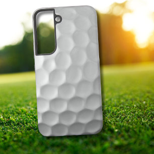 Weiße golfballstruktur mit dimpeln samsung galaxy hülle