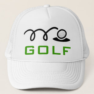 Weiße Golfhütten für Damen und Herren Truckerkappe