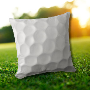 Weiße golfkugelförmige Textur mit Dellen Kissen