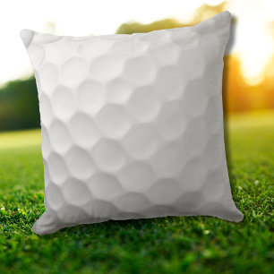 Weiße golfkugelige Textur mit Dellen Kissen