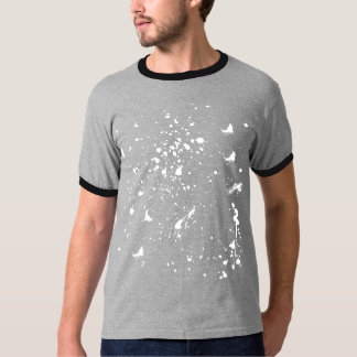 Weiße Grafik-Spritzer-Farbe Fleck Weiße Tinte Spri T-Shirt
