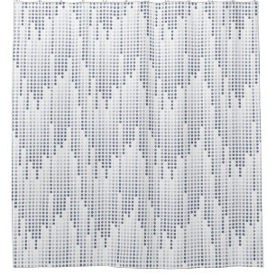 Weiße graue Polka-Punktmatrix Duschvorhang