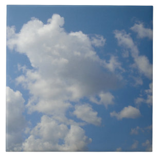 Weiße/graue Wolken und Blauer Himmel Foto Tile Fliese