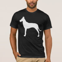 Weiße großer Däne-HundeSilhouette