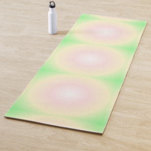 Weiße grüne Rose Weißes 3D-Lichtbogenmuster Yogamatte