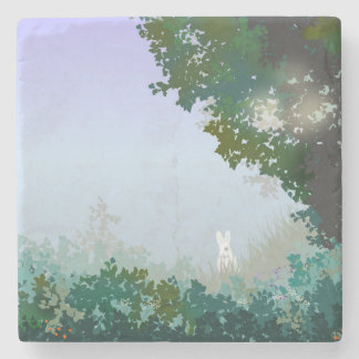 Weiße Haare am falschen Morgen Steinuntersetzer