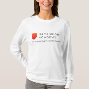 Weiße Hackbright Strickjacke (vorderes und T-Shirt