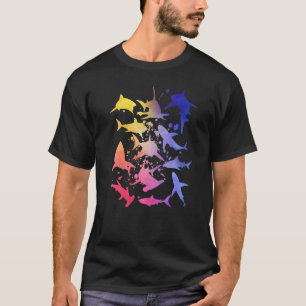 Weiße Haie Hammerhai Vintage Grafik T-Shirt