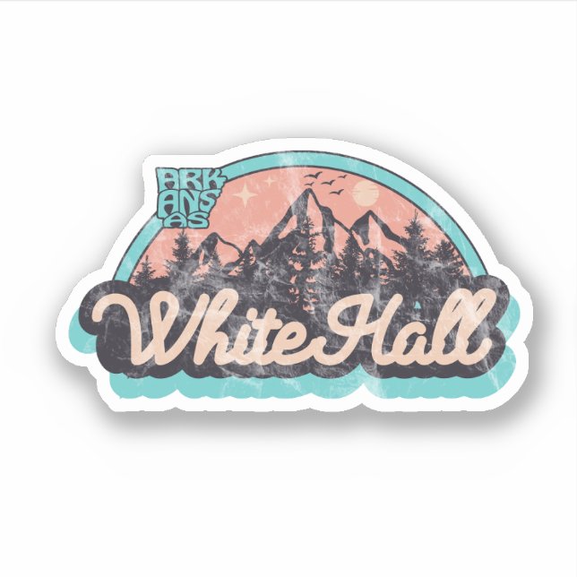 Weiße Halle, Sticker Arkansas (Vorderseite)