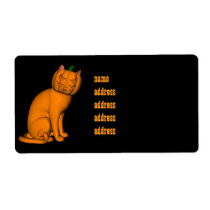 Weiße Halloween-Katze
