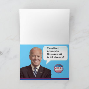 Weiße Haus 50. Geburtstag Biden Mens Funny Gaff Einladung