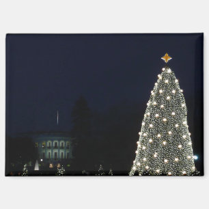 Weiße Haus und National Tree Weihnachtsfeiertag DC Magnet