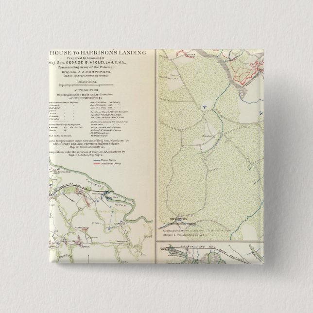 Weiße HausHarrisons Landung Button (Vorderseite)