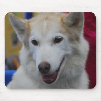 Weiße heisere Mausunterlage Mousepad