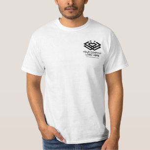 Weiße Herren-T-Shirts mit individuellem Firmenlogo T-Shirt